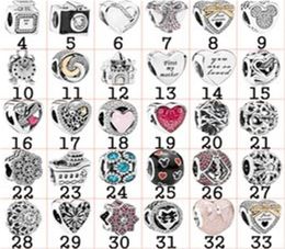 925 Sterling Silver High Quality stones Charm Bead Pendant Fit DIY Bracelet Fashion Women Original Jewellery Custom Birthday Gift2930547