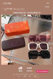 Designer Sunglasses New L family sunglasses for women with highend feel large frame display small face sun protection UV protection fashion trend sunglasses for wom