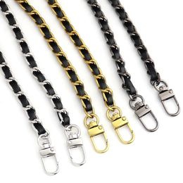 5/10pcs Metal Chain Shoulder Strap Detachable PU Leather Shoulder Bag Strap 120cm Long Belts for Handbag Strap Bag Accessories 240110