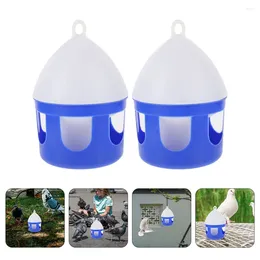 Other Bird Supplies 2 Pcs Pigeon Cage Accessories Feeding And Watering Parrot Box Feeder Pigeons