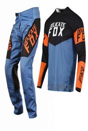 DELICATE FOX Navy 180 Revn MX Jersey Pant Motocross Combo Off Road Riding Mountain Bike SX ATV UTV MTB Gear Set5949870