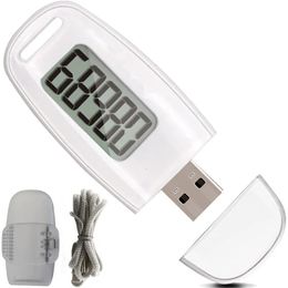 3D Pedometer for Walking Simple Walking Step Counter USB Rechargeable Step Tracker with Backlight Accurate Step Counter 240111
