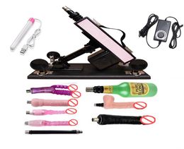 Pink Colour automatic Sex Machine Gun Set with Big Dildo and Vagina Cup Adjustable Speed Pumping Gun Sex Toys for Men and Women8290370