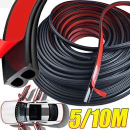 New Car Door Rubber Seal Strips Auto Double Layer Sealing Stickers for Door Trunk Sound Insulation Weatherstrip Interior Accessories