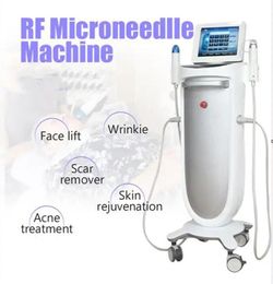 Popular 2 handles 25 64 pins skin lifting rf needle microneedle Scar Acne Wrinkle Stretch Removal Rf Microneedling face lifting Skin Rejuvenation Beauty Machine