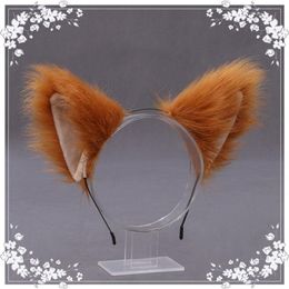 European and American cute cat fox artificial fur Headbands holiday party cosplay fashion animal ear headband AB966255f