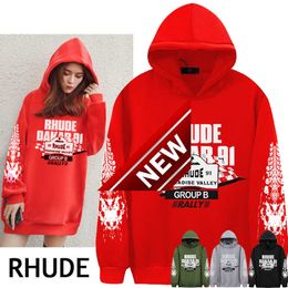 American fashion brand autumn/winter formula hooded plush hoodie printed men's and women's couple jacket