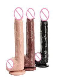 224CM Realistic Skin Huge Dildo for Women With Suction Cup Artificial Big Penis Dick Masturbator Erotic G Point Adult Sex Toys Y25783931
