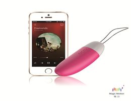 Bluetooth Vibrator Smart Sex Toy for Woman Magic Motion APP clitoris Flamingo Remote Control Wireless Stimulator Vagina Ball Y19128536240