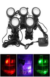 5pcs 12V LED Underwater Spotlight Lamp 7 Colors Changing Waterproof Spot Light for Garden Fountain Fish Tank Pool Pond Lighting6528582