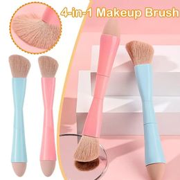 4-in-1 Makeup Brush For Eye Shadow Foundation Women Cosmetic Powder Blush Blending Beauty Make Up Tool For Lady Cosmetic 1p E4R9 240111