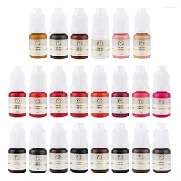 Tattoo Inks Semi Permanent Makeup Eyebrow Ink Lips Eye Line Color Microblading Pigment Durable Emulsion Body Art Beauty Tool Supplies