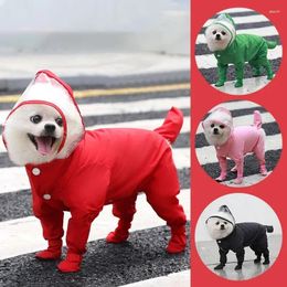 Dog Apparel 2024 Raincoat Waterproof Clothes Overalls For Dogs Small Big Coat Clothing Pet Supplies