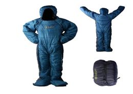 Sleeping Bag Thickening Warm Single Backpacking Humanoid With Carry For Indoor Outdoor Bags6469069
