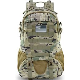 35L Tactical Military Backpack Army Molle Assault Rucksack Outdoor Travel Hiking Rucksacks Camping Hunting Climbing Casual Bags 240110