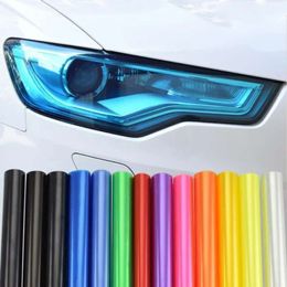New 30x60cm Car Headlight Film Transpare Vinyl Self Adhesive Sticker for Car Smoke Fog Light HeadLight Taillight Coloured Wrap Films