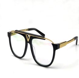 Classic men sunglasses plate square frame 0936 simple elegant retro design fashion glasses clear lens transparent eyewear2847940