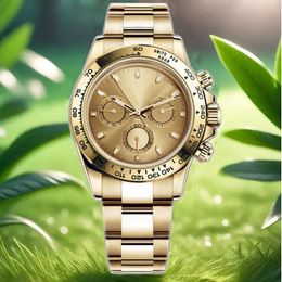 high quality men three eye dial steel Mechanical business watch Luxury Montre Homme Automatic Waterproof Panda 40mm 2813 Movement Sports Watches orologio aaa watch