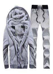 Men Winter Warm Sweatshirts Plus Velvet Hoodie Fur Jackets Parkas Thicken Fleece Hoodies Fashion Casual Cardigan Hoody Outwears Su5100484
