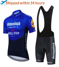 Racing Sets 2021 Quick Step Deceuninck Bicycle Short Sleeve Men039s Cycling Jersey Summer Breathable Clothing3822090