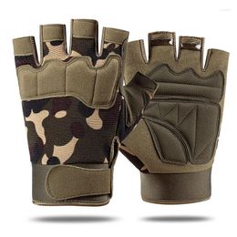 Cycling Gloves Bicycle Half Finger Men Outdoor Military Tactical MTB Road Bike Hiking Motorcycle