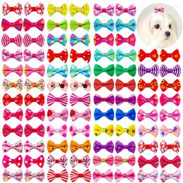 Dog Apparel Grooming Bows Mix 30colours Cat Hair Small Pog Accessories Rubber Bands Pet Supplier