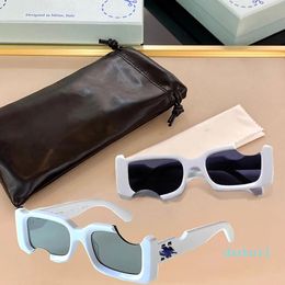 Fashion Square Sunglasses Designer Classic design Notch sunglasses men and women glasses polycarbonate frame With glasses case