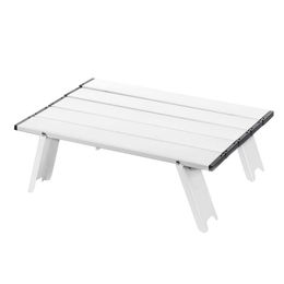 Camp Furniture Portable Cam Folding Table Aluminium Outdoor All-In-One Beach Picnic Drop Delivery Otlft