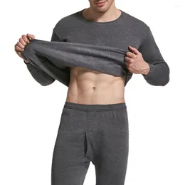 Men's Sleepwear Winter Thermal Underwear Tops Pants Set Long Johns Keep Warm Thick Clothes Comfortable Thermo Sets