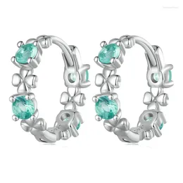 Stud Earrings Self Product 925 Sterling Silver Charms Earring Emerald Mother's Day Gift For Fine Jewellery Making Fit Original Women