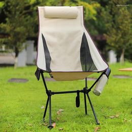 Camp Furniture Outdoor Camping Chair Fishing Ultralight Folding Supplies Removable Lightweight Beach Travel Picnic Portable