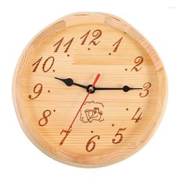 Wall Clocks 1Pc Simple Wooden Manual Bracket Clock Sauna Timer Hourglass 15 Minutes Sand For Room