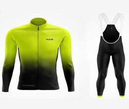 Winter Cycling Suit Fleece Tops Pants Men Jersey Long Sleeve Warm Jacket Wattbike Team Clothing Velvet Set Ciclismo13122780