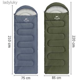 Sleeping Bags Naturehike Bag Envelope Cotton Ultralight Portable Summer Outdoor Travel Camping BagL240112