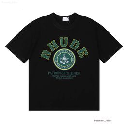 2024ss New Spring Summer Rhude T Shirt Man T Shirts Women Tees Skateboard Oversize Men Short Sleeve T-shirt Luxury Brand Men's T-shirts US SIZE S-XXL 9971