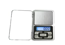 Mini Electronic Digital Scale Jewelry weigh Scale Balance Pocket Gram LCD Display Scale With Retail Box 500g01g 200g001g7228998