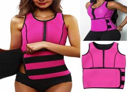 NEW Women Neoprene Sauna Vest Body Shaper Slimming Waist Trainer Fashion Workout Shapewear Adjustable Sweat Belt Corset5072259