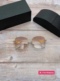 Designer Sunglasses P's plain glasses, sunglasses, triangle label, Zhang Lina, same style 57Y sunglasses for men and women U3KA