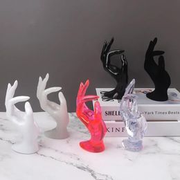 Display Plastic Creative OK Hand Counter Display Black White Velvet Art Supply Jewelry Bracelet Ring Display Stand Model Holder