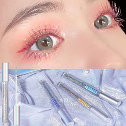 Shiny diamond shimmer mascara glitter lasting waterproof curling thick Lengthening eyelashes shiny eye makeup cosmetics 240111