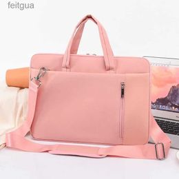 Laptop Cases Backpack Waterproof Laptop Bag 13.3 14 15.6 Inch Notebook Case Sleeve For Macbook Air Pro Computer Shoulder Strap Handbag Women Briefcase YQ240111