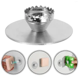 Bath Accessory Set Creative Stainless Steel Soap Holder Magnetic Drain Rack Supplies