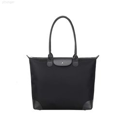 Ladies Shoulder Bag High Quality Urban Style Laptop Compartment Nylon Bag Women Tote Bag with Long Handle Strap