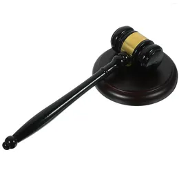 Garden Decorations Hammer Auction Court Gavel Prop Solid Wood Gavels Tool Judges For Accessory Child