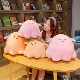 Stuffed Plush Animals P Hable Cartoon Round Octopus Toys Soft Animal Cuttlefish Doll Cute Pillow Cushion Children Birt Drop Deliver Dh1Nv