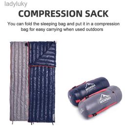 Sleeping Bags Widesea Camping Ultralight Bag Down Waterproof Lazy Portable Storage Compression Slumber Travel Sundries BagL240112