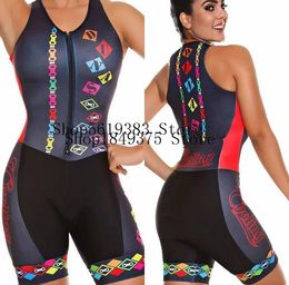 Sets Triathlon Cycling Jersey Sleeveless Cycling Clothing Women Skin Suit Bike Jersey Set Triathlon Suit For Swimming Running Riding