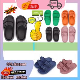 Designer Casual Platform Slides Slippers Men Woman Light weight wear resistant anti breathable Leather rubber soft soles sandals Flat Slipper Size 36-45