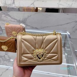 Bag Womens Leather Shoulder Bags Fashion Designer Bag Heart-shaped Decoration Wallet Mini Square Chain Crossbody Bags Purse