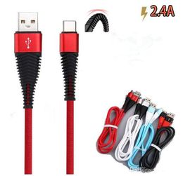 1m 3ft New Durable HiResistance Braided Nylon USB TypeC Cable 24A Fast Charging Micro USB Cable Data Sync USB Charger Cable For5966353